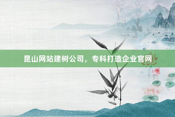 昆山网站建树公司，专科打造企业官网