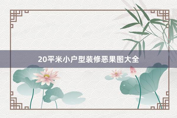 20平米小户型装修恶果图大全